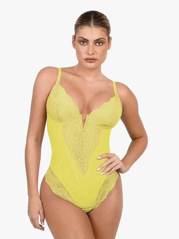 Elegant Lace Shaping Bodysuit